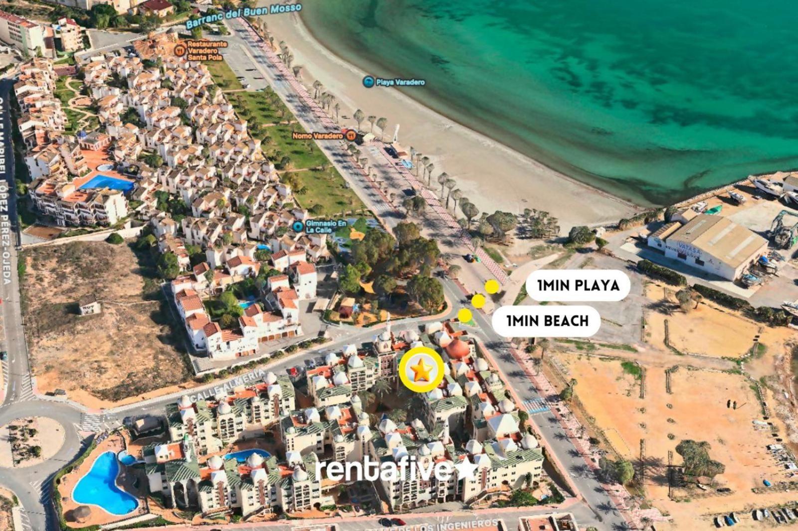 Rentafive Varadero Con Piscina Playa Y Terraza Santa Pola Buitenkant foto